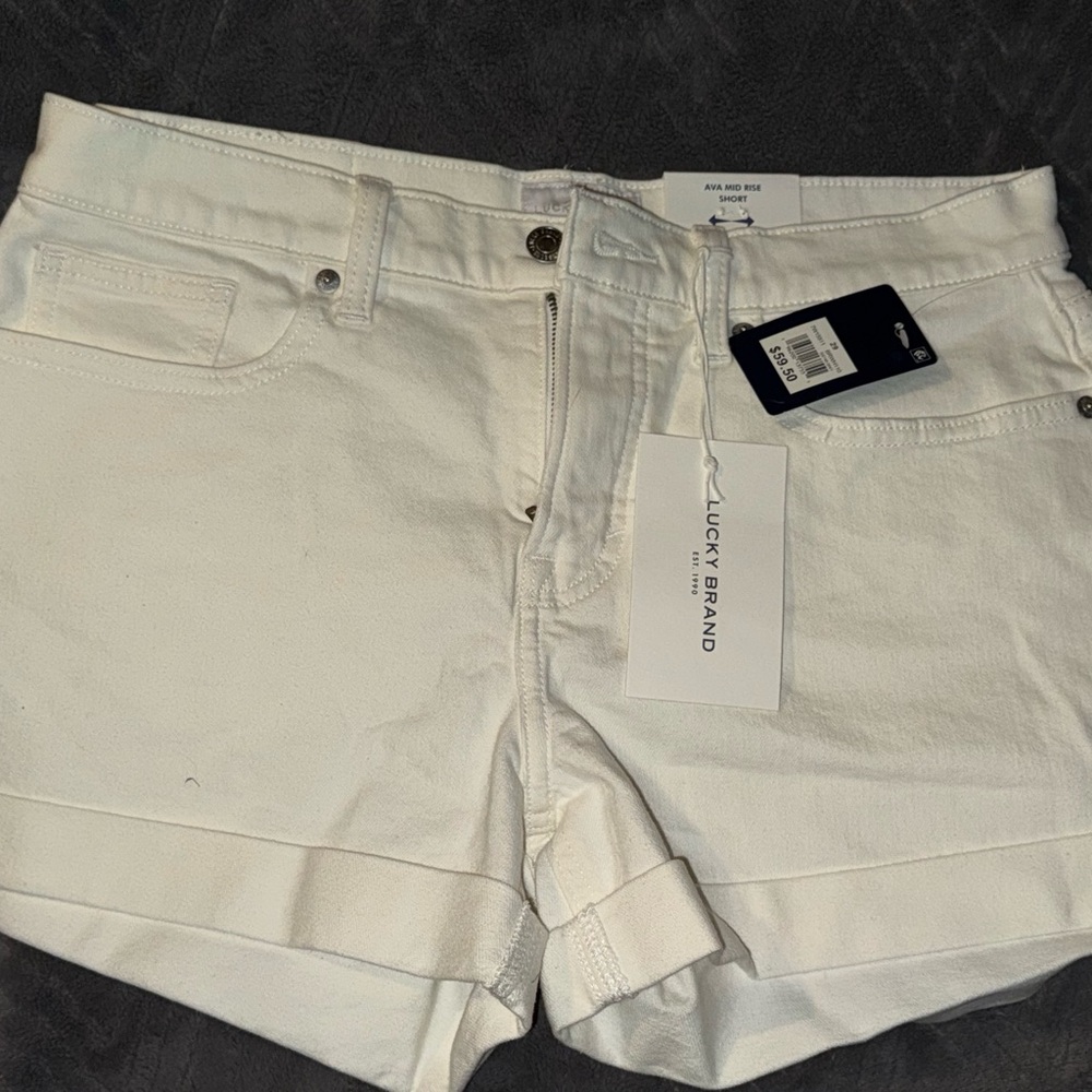 Lucky Brand Women's Cream Jean Shorts